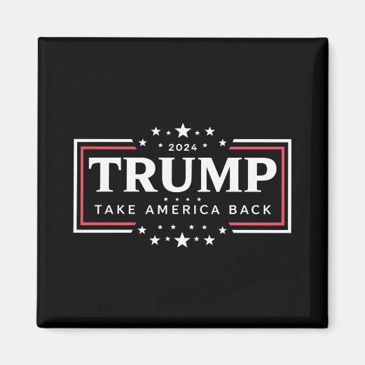 Trump 2024 Neem Amerika Terug Magneet (Voorkant)