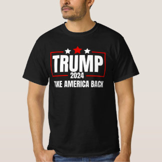 Trump 2024 Neem Amerika terug Mannen Vrouwen Trump T-shirt