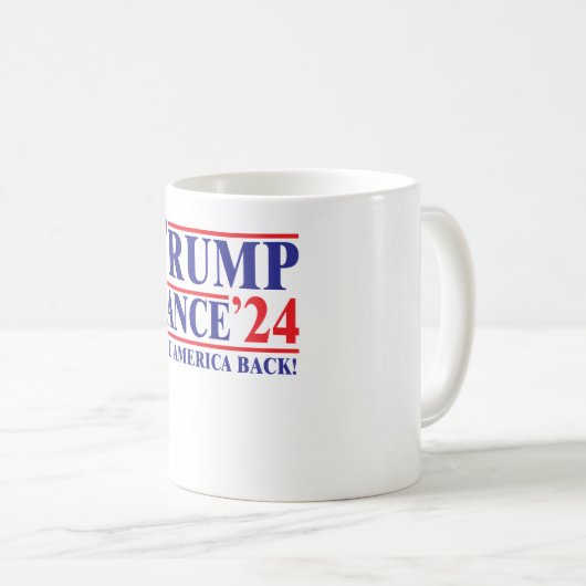 Trump 2024: "Neem Amerika terug" Mok (Voorkant rechts)