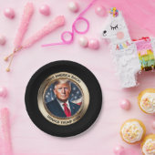 Trump 2024 Neem Amerika terug nieuwigheid Papieren Bordje (Feest)