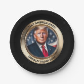 Trump 2024 Neem Amerika terug nieuwigheid Papieren Bordje (Voorkant)