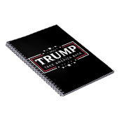 Trump 2024 Neem Amerika Terug Notitieboek (Rechterzijde)
