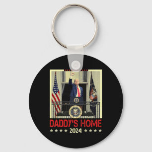 Trump 2024: Neem Amerika terug, papa's huis Trump  Sleutelhanger