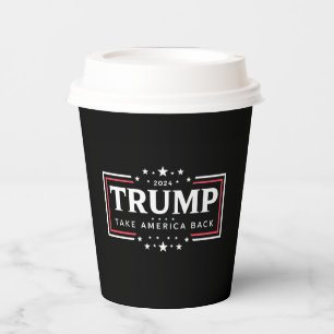 Trump 2024 Neem Amerika Terug Papieren Bekers