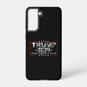 Trump 2024 Neem Amerika terug Politiek Vintage Samsung Galaxy Hoesje