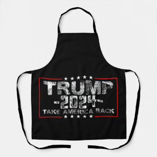 Trump 2024 Neem Amerika Terug Politiek Vintage Schort