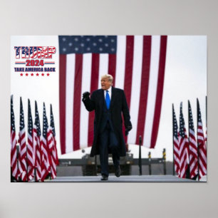 Trump 2024 Neem Amerika Terug Poster