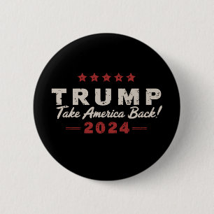 Trump 2024 Neem Amerika Terug President 47 USA Ronde Button 5,7 Cm