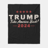 Trump 2024 Neem Amerika terug President 47 VS Fleece Deken (Voorkant)