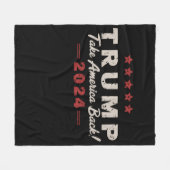 Trump 2024 Neem Amerika terug President 47 VS Fleece Deken (Voorkant (Horizontaal))