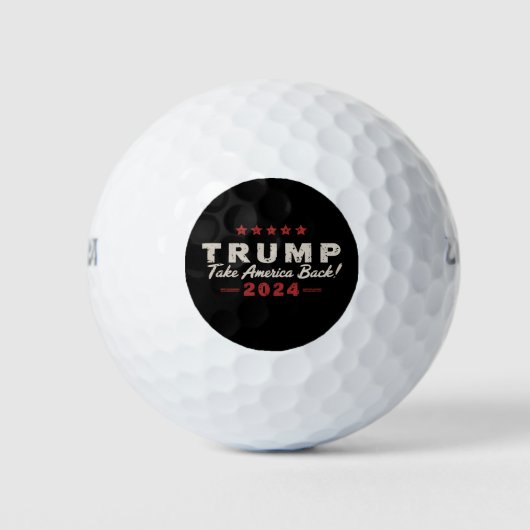 Trump 2024 Neem Amerika Terug President 47 VS Golfballen (Voorkant)