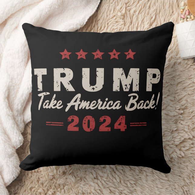 Trump 2024 Neem Amerika Terug President 47 VS Kussen (Deken)