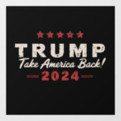 Trump 2024 Neem Amerika Terug President 47 VS Raamsticker (Vel)