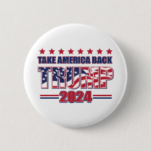 TRUMP-2024 Neem Amerika terug Ronde Button 5,7 Cm