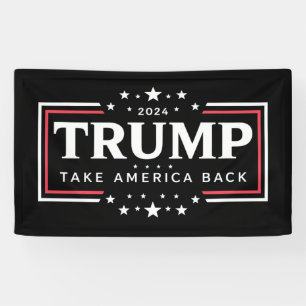 Trump 2024 Neem Amerika Terug  Spandoek