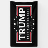 Trump 2024 Neem Amerika Terug Spandoek (Verticaal)