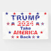 TRUMP 2024 Neem AMERIKA terug Spandoek (Horizontaal)