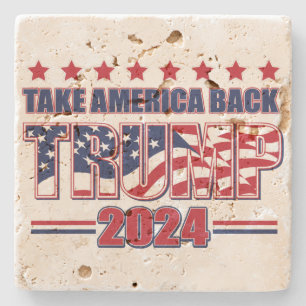 Trump 2024 Neem Amerika terug Stenen Onderzetter