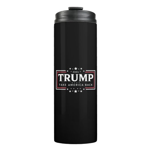 Trump 2024 Neem Amerika Terug Thermosbeker (Voorkant)