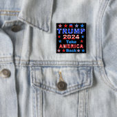 TRUMP 2024 Neem AMERIKA terug Vierkante Button 5,1 Cm (In situ)