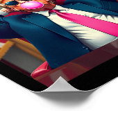 Trump 2024: Neem de roze bubbel van America CK Dad Poster (Hoek)