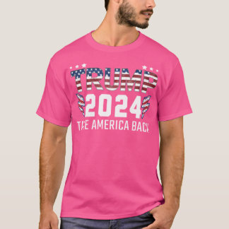 Trump 2024 neemt Amerika opnieuw Republikeins Amer T-shirt