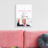 Trump 2024 neemt Amerika terug naar huis Canvas Afdruk (Insitu (Woonkamer))
