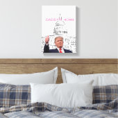 Trump 2024 neemt Amerika terug naar huis Canvas Afdruk (Insitu (Slaapkamer))