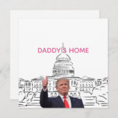 Trump 2024 neemt Amerika terug naar huis Feestdagenkaart (Voorkant / Achterkant)