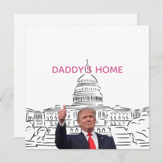 Trump 2024 neemt Amerika terug naar huis Feestdagenkaart (Voorkant / Achterkant)