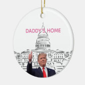 Trump 2024 neemt Amerika terug naar huis Keramisch Ornament (Links)