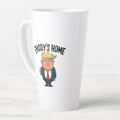 Trump 2024 neemt Amerika terug naar huis Latte Mok (Linkerhoek)