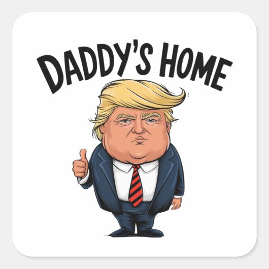 Trump 2024 neemt Amerika terug naar huis Vierkante Sticker (Voorkant)