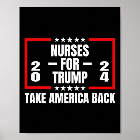 Trump 2024 neemt Amerika terug Poster (Voorkant)