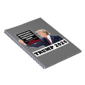Trump 2024 Nog steeds Staande President Verkiezing Notitieboek (Rechterzijde)