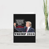 Trump 2024 Nog steeds Staande President Verkiezing Notitiekaartje (Voorkant)