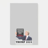 Trump 2024 Nog steeds Staande President Verkiezing Post-it® Notes (Voorkant)