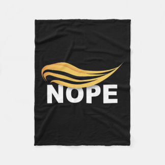 Trump 2024 Nope Niet opnieuw Grappig Trump 1 Fleece Deken