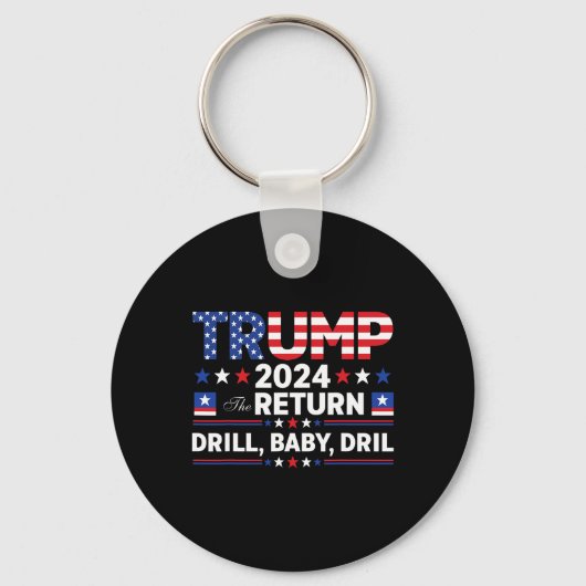 Trump 2024 Oefening Door Sleutelhanger (Voorkant)