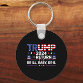 Trump 2024 Oefening Door Sleutelhanger (Voorkant)