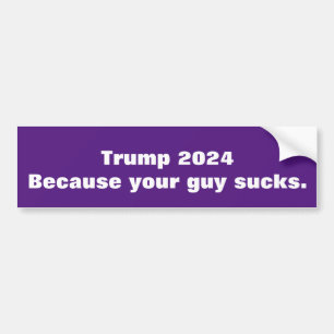 Trump 2024 omdat je man klote is bumpersticker