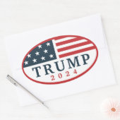 Trump 2024 ovale sticker (Envelop)