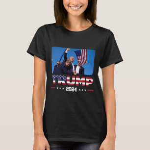 Trump 2024 overleefde schot op verkiezingsbijeenko t-shirt