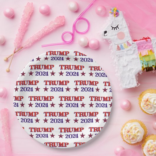 TRUMP 2024 PAPER BORDEN PAPIEREN BORDJE (Feest)