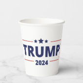 Trump 2024 papieren bekers (Achterkant)