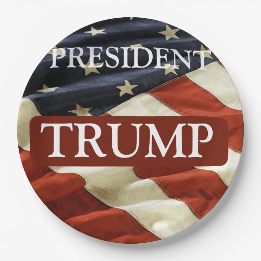TRUMP 2024 PAPIEREN BORDJE (Voorkant)