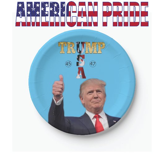 TRUMP 2024 PAPIEREN BORDJE