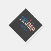 Trump 2024  Patriottisch Amerikaans Vlaggeschenk Servet (Hoek)