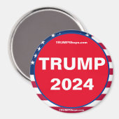 TRUMP 2024 Patriottisch Magnet (Voorkant / Achterkant)