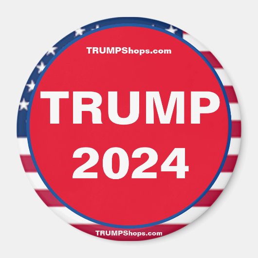 TRUMP 2024 Patriottisch Magnet (Voorkant)
